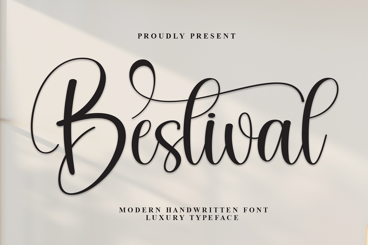 Bestival | Script Font, a Handwritten Font by Scratchones (Photo 1 of 9)