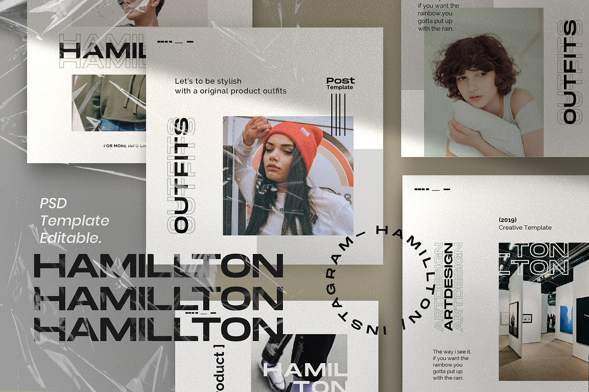HAMILLTON - Social Media Pack Bundle, a Social Media Template by Dirtytemp Studio (Photo 2 of 14)