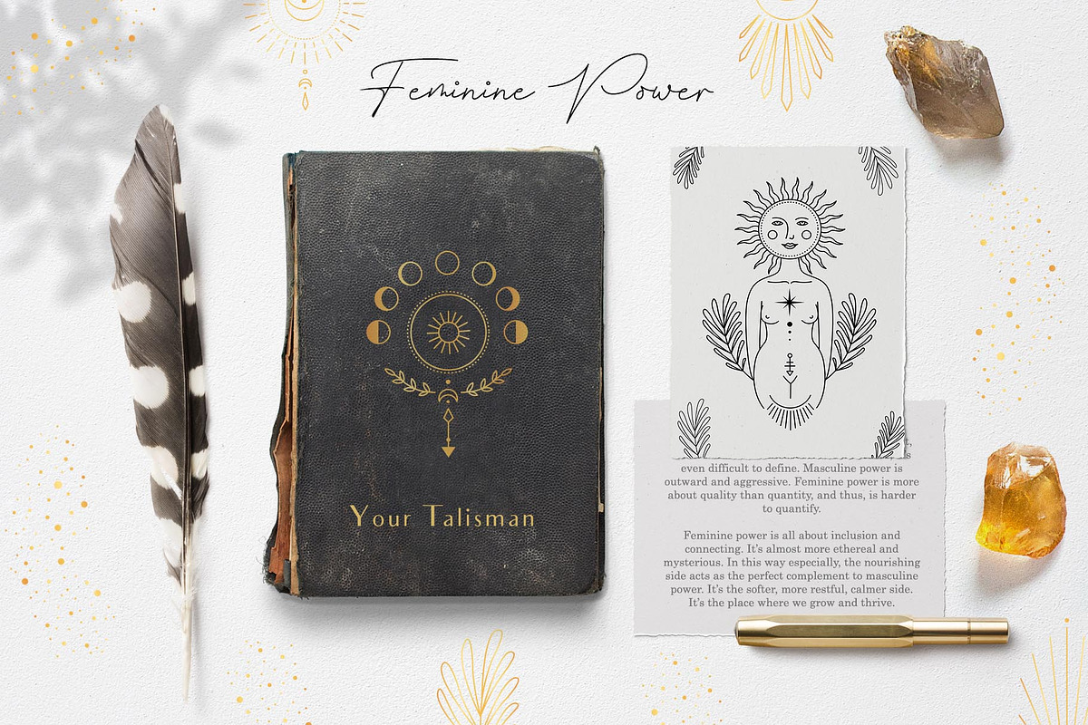 Magic woman feminine pack, a Person Illustration by Alisovna (Photo 2 of 12)