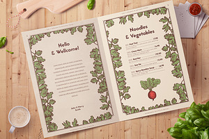 Vegan Restaurant Identity Creator