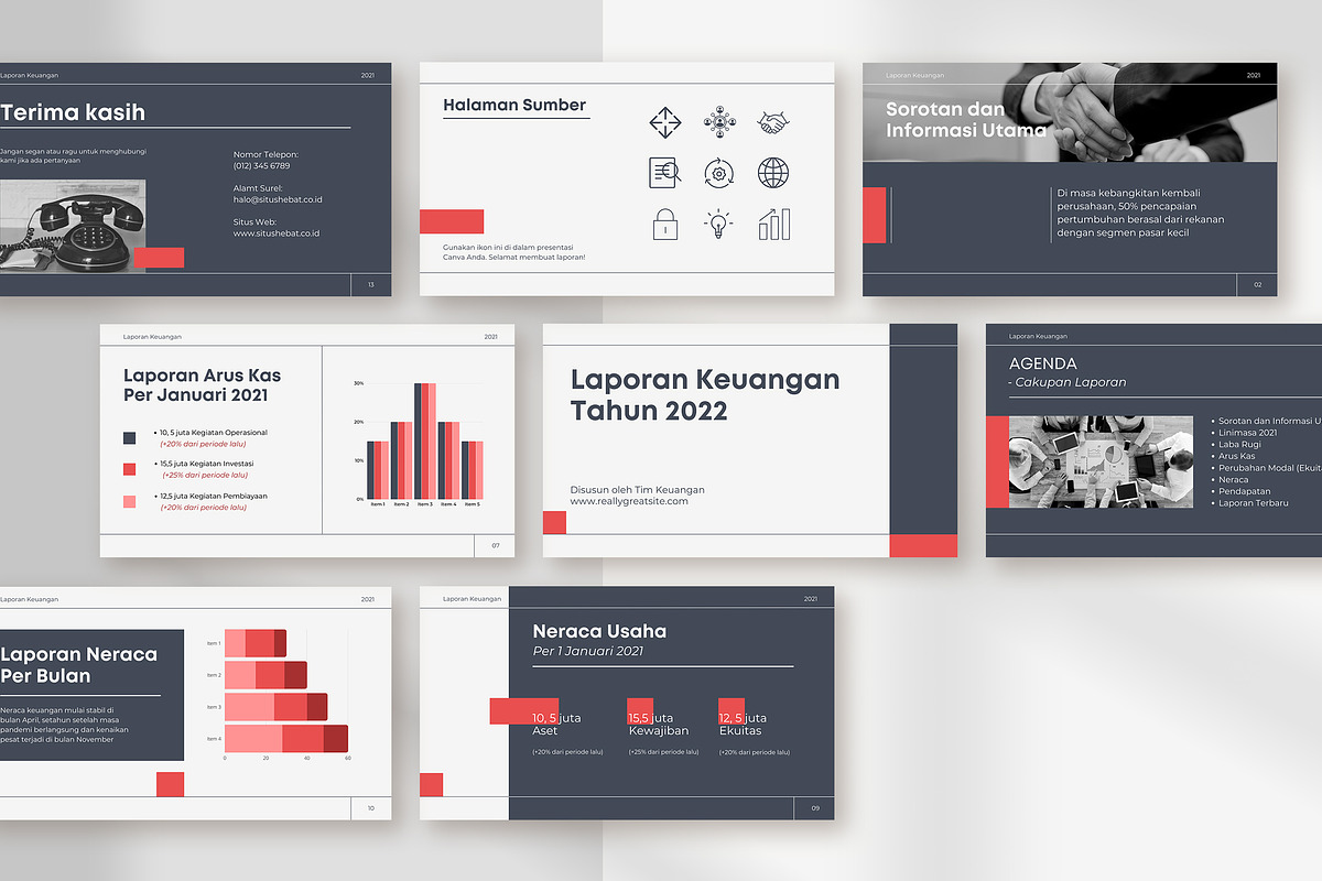 Financial Report Presentation, a Presentation Template by peterdraw (Photo 6 of 6)