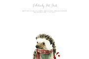 Christmas Forest Animals Clipart, a Decorative Illustration by Pati Paints (Thumbnail 3 of 11)