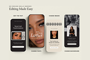 Lash Artist Instagram Story Template, a Social Media Template by Design Lush Studio (Thumbnail 7 of 9)