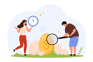 Investment Growth & Profit strategy, a Finance Illustration by Flashvector