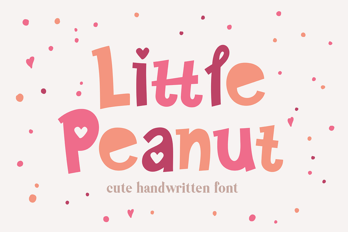 Little Peanut Handwritten Font, a Script Font by BarcelonaShop (Photo 1 of 10)