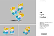 A4 Flyer Mockup, an Advertising Mockup by Bangdastudio (Thumbnail 1 of 6)