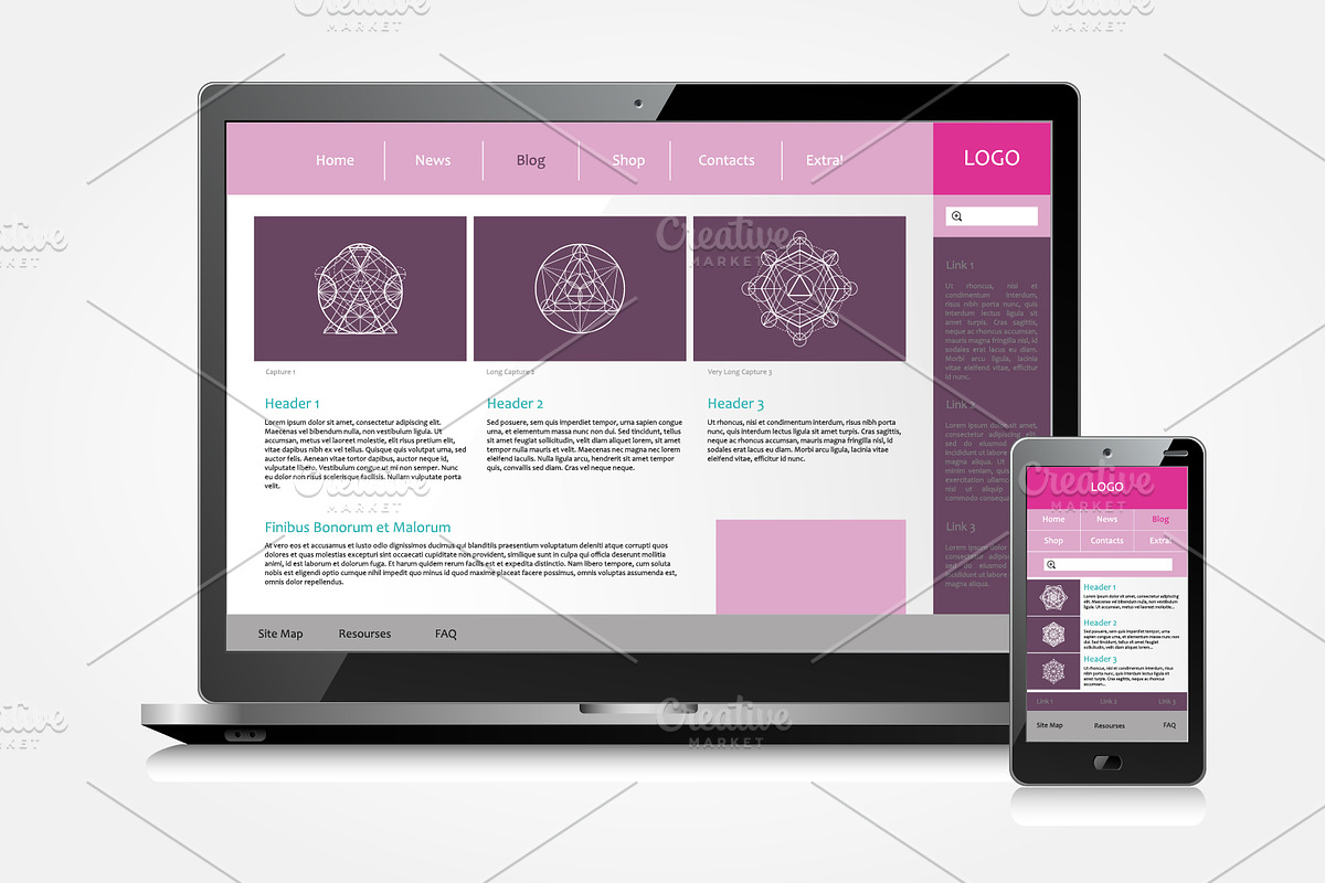 Vector Sacred Geometry Set 2, an Illustration by Moo Graphics (Photo 3 of 4)
