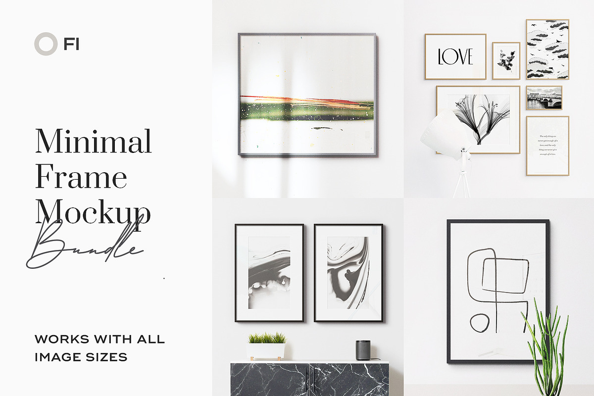 Minimal Frame Mockup Template Bundle, a Product Mockup by FoundImages (Photo 1 of 27)