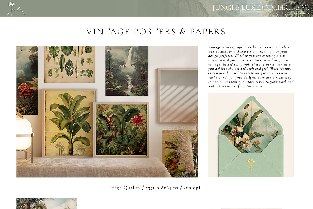 Jungle Luxe Watercolor Collection, an Object Graphic by Julia Dreams (Photo 9 of 12)