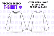 Oversized Long Sleeve T-Shirt, an Apparel Mockup by Doroty Dafne Designs (Thumbnail 2 of 7)