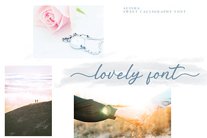 Alisha - Sweet Calligraphy Font