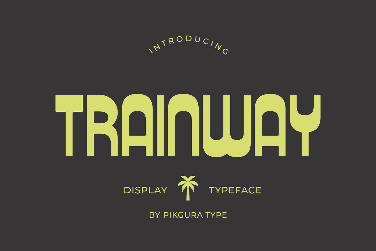 Trainway - Condensed Display Font, a Handwritten Font by Pikgura (Photo 1 of 5)