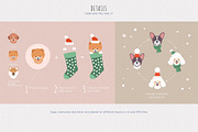 Christmas Dogs vector collection, a Decorative Illustration by 12pm-am (Thumbnail 5 of 10)
