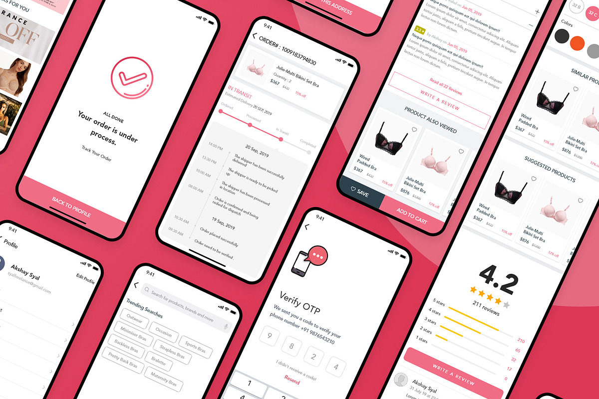 Care me - Lingeries Ecommerce UI Kit, an UI Kit Template by SyalUIUX (Photo 8 of 12)