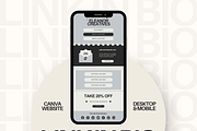 Canva Link in Bio Template, a Landing Page Template by Branding Babe Co. (Thumbnail 1 of 5)