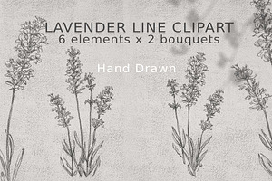 boho lavender clipart