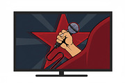 Fist gripping a microphone vector, a Decorative Illustration by zyxroun shop (Thumbnail 3 of 3)
