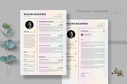 Modern Resume CV Template Design, a Resume Template by PixelStudio (Thumbnail 2 of 3)