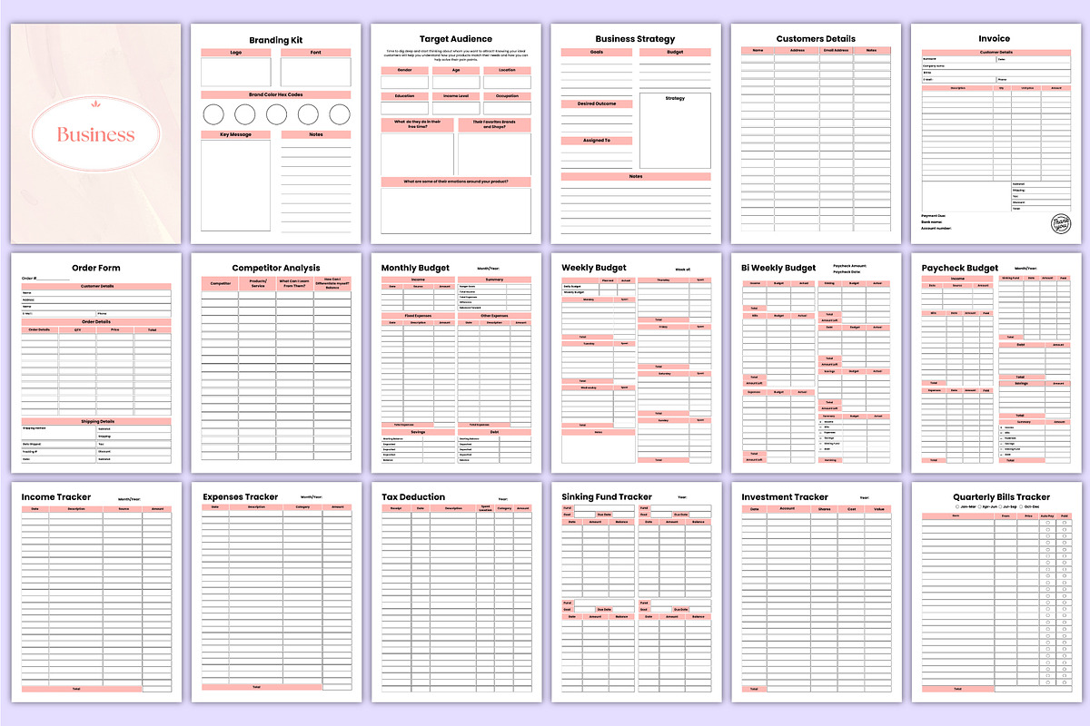 2026 All-in-One Life Organizer Canva, a Stationery Template by Mustafiz (Photo 7 of 8)