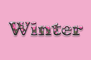 Winter Text Effect, a Layer Style Add-On by CreativeShaper (Thumbnail 1 of 2)