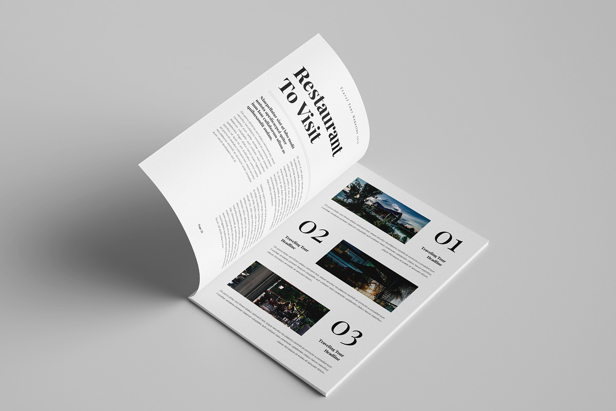 Travel Magazine Template, a Magazine Template by Spark_Creative (Photo 10 of 14)