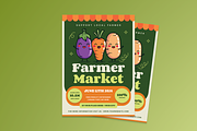Cute Farmer Market Flyer, a Flyer Template by MMPixelCraft (Thumbnail 1 of 5)