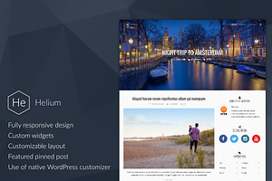 Helium - Fully Responsive Blog Theme