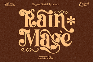 Rain Mage - Decorative Retro Font