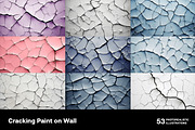 Cracking paint on wall. 53 images, a Texture Graphic by Handmadefont (Thumbnail 9 of 12)