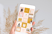 Boho Instagram Templates, Canva, a Social Media Template by Ciera Design Templates (Thumbnail 2 of 10)