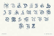 Ornate Decorative Blackletter No.12, a Blackletter Font by Century Library (Thumbnail 4 of 5)