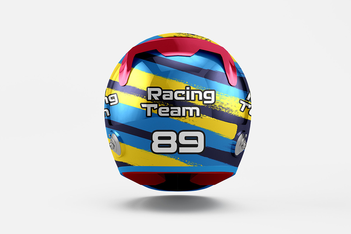 Helmet Mockup - 4 views, a Merchandise Mockup by Illusiongraphic (Photo 4 of 18)