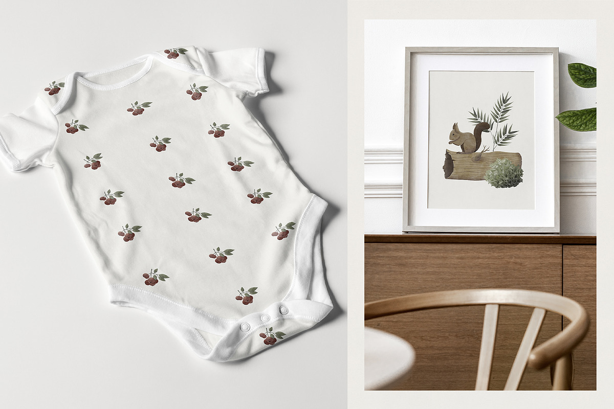 Watercolor Forest Collection, a Decorative Illustration by ApetekMarket (Photo 12 of 14)