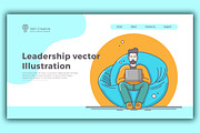 Website hero vector illustration., a Landing Page Template by Hi Dream (Thumbnail 2 of 6)