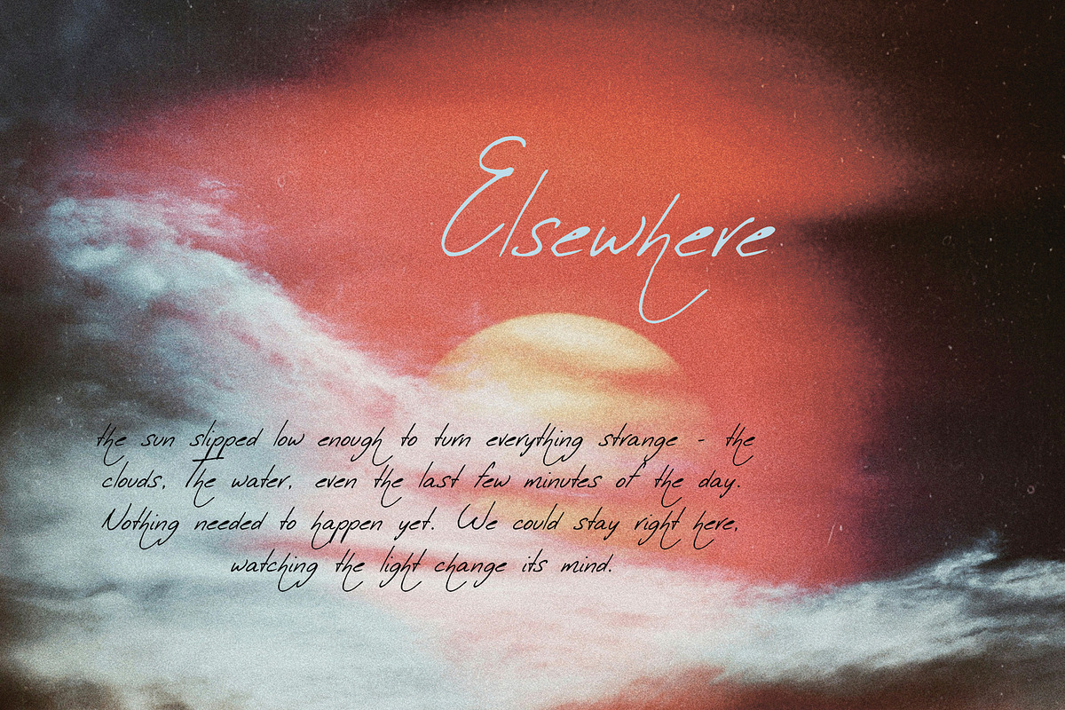 Midnight Baby - Handwritten Script, a Script Font by Mneme (Photo 4 of 7)