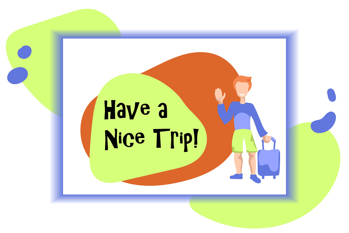 Traveling People Vector Illustration, a Person Illustration by RabbitAndPencil (Photo 7 of 7)