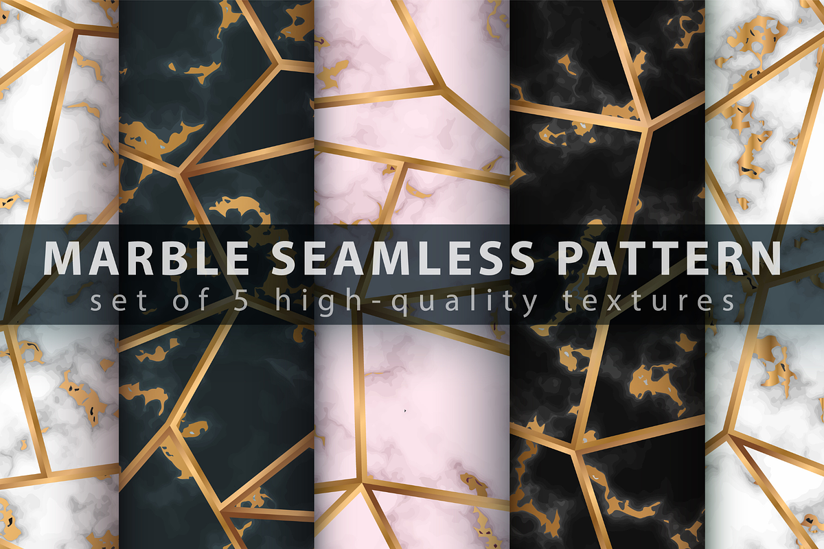 Seamless Marble Patterns, a Pattern Graphic by ThePhoton (Photo 5 of 5)