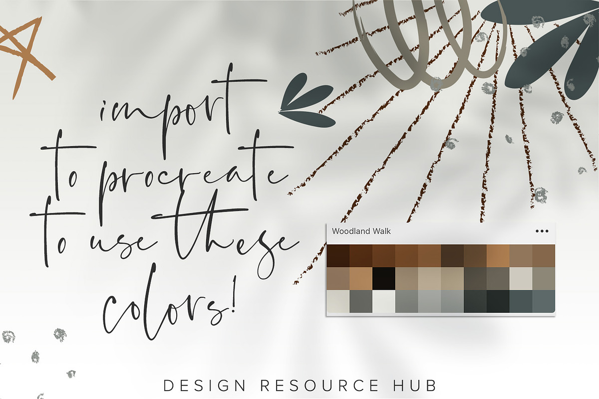 Woodland Walk Procreate Palette, a Palette Add-On by Design Resource Hub (Photo 2 of 3)