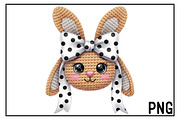Yarn Crochet Easter Bunny PNG, an Illustration by Black Bird Studio (Thumbnail 1 of 3)