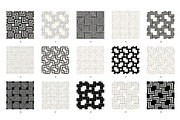 Square. Seamless Patterns Bundle, a Pattern Graphic by Curly_Pat (Thumbnail 3 of 8)
