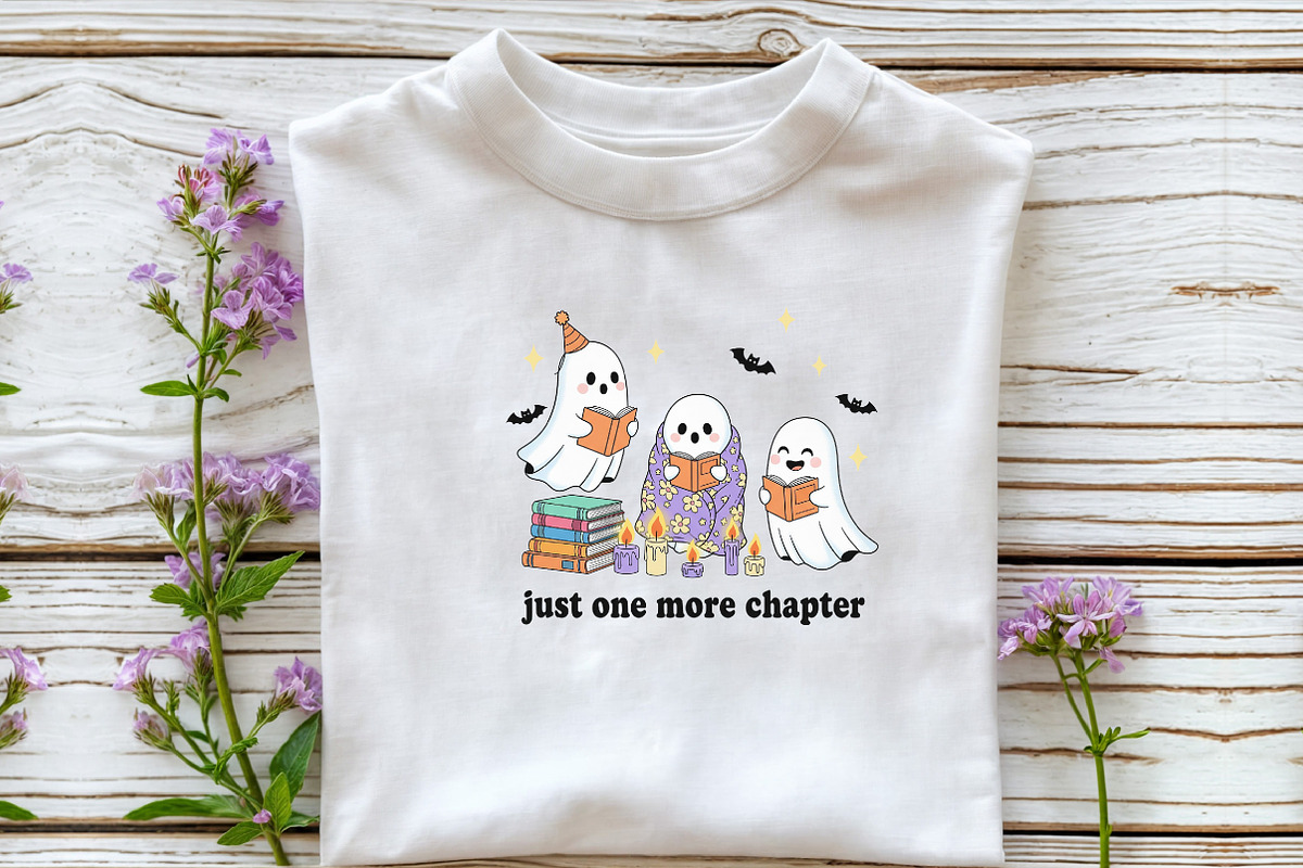 Just One More Chapter Ghost PNG, an Illustration by DreamCafeArt (Photo 2 of 7)