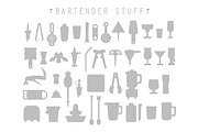 Bartender Stuff. EPS - JPEG - PNG, a Food Illustration by WINS Doodle shop (Thumbnail 4 of 4)