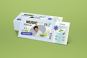 Y2K Music Festival Ticket, a Card Template by graphicook (Thumbnail 2 of 3)