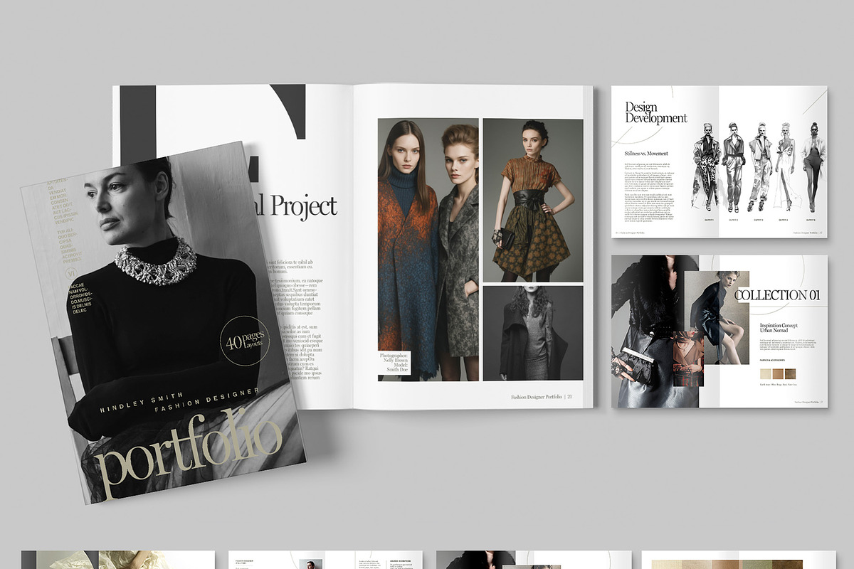Fashion Designer Portfolio Template, a Magazine Template by BrandPacks (Photo 6 of 6)