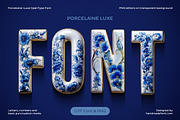Porcelaine Luxe Font, a Sans Serif Font by Handmadefont (Thumbnail 1 of 10)