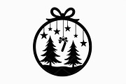 Christmas Ornament Laser Cut Design, a Graphic by musafir_fashion (Thumbnail 4 of 16)