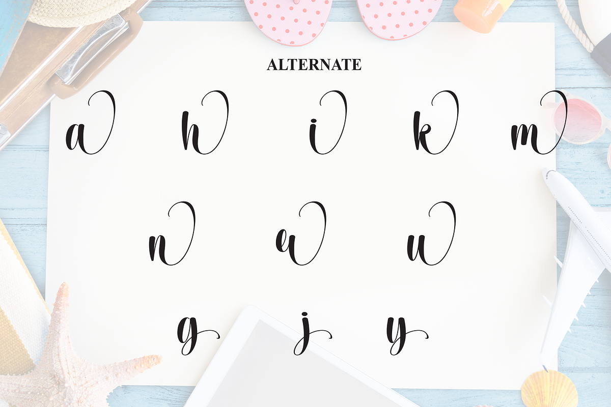 Happy Summer | Script Font, a Handwritten Font by Scratchones (Photo 8 of 9)