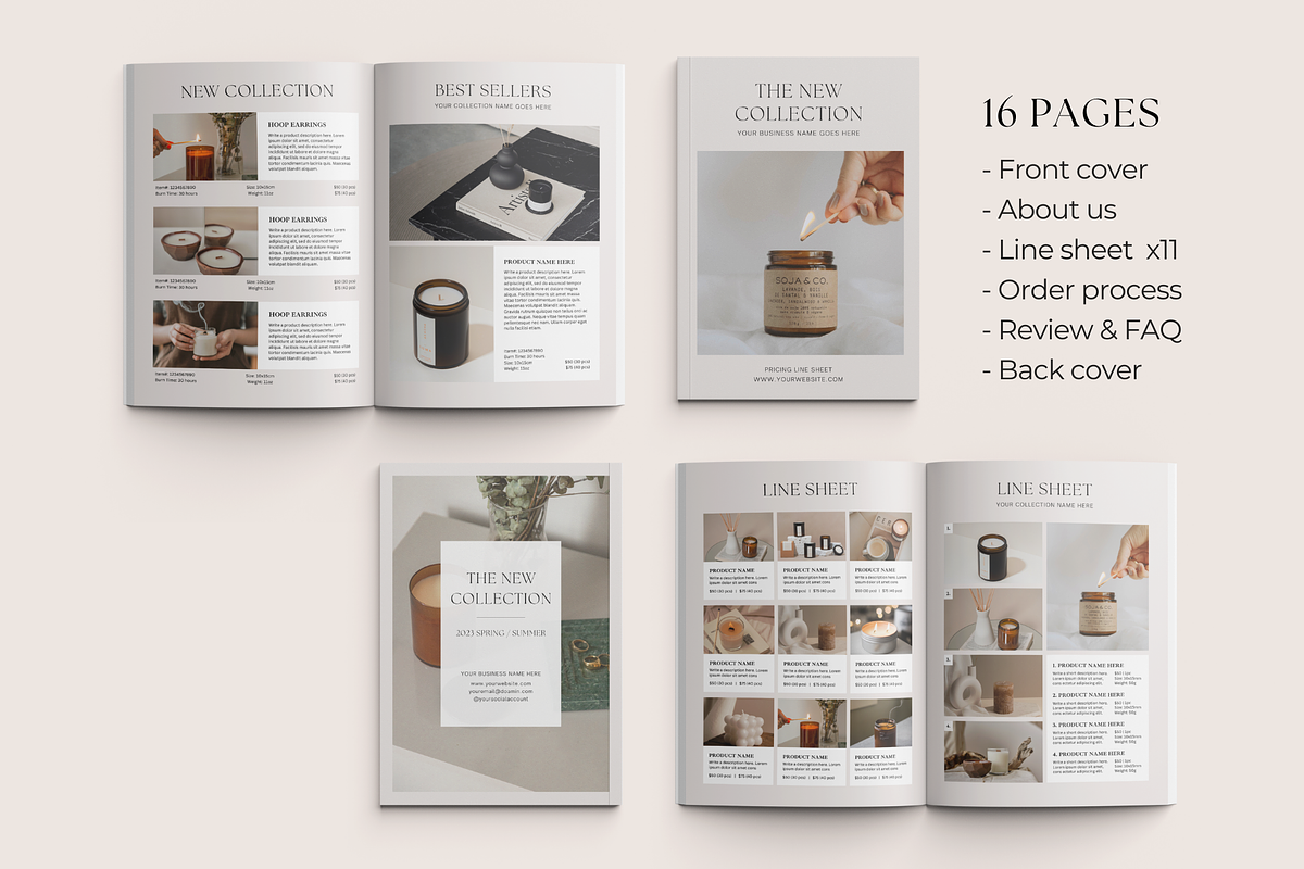 Line Sheet for Wholesale, a Magazine Template by ShopRShop
