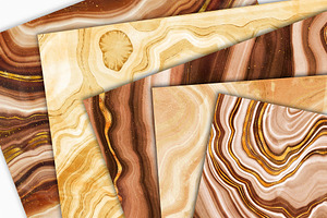 Golden Agate Stone Textures