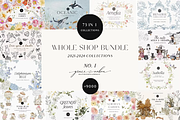 No.1 WHOLE SHOP Graphic Bundle art, a Decorative Illustration by Grace Noboa Illustrations (Thumbnail 1 of 12)
